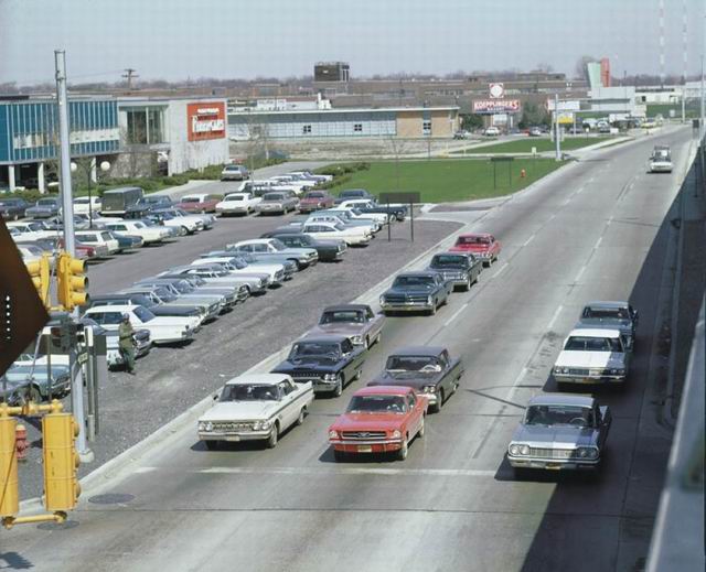 Eight Mile In 1966 - West Side Drive-In Screen At Top